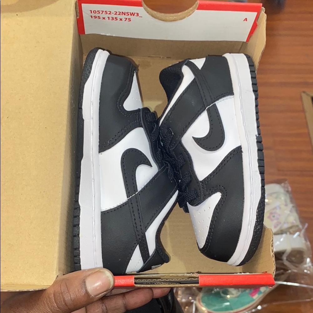 Nike Kids Black and White Sneakers